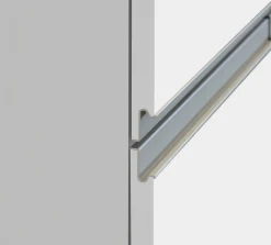 Dispensa da cucina Dcasasol, 60x60h165 cm, Bianco lucido e Rovere<Dmora Clearance