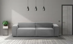 Divano fisso 3 posti Argo, Cm 260x95h70,<Dmora Flash Sale