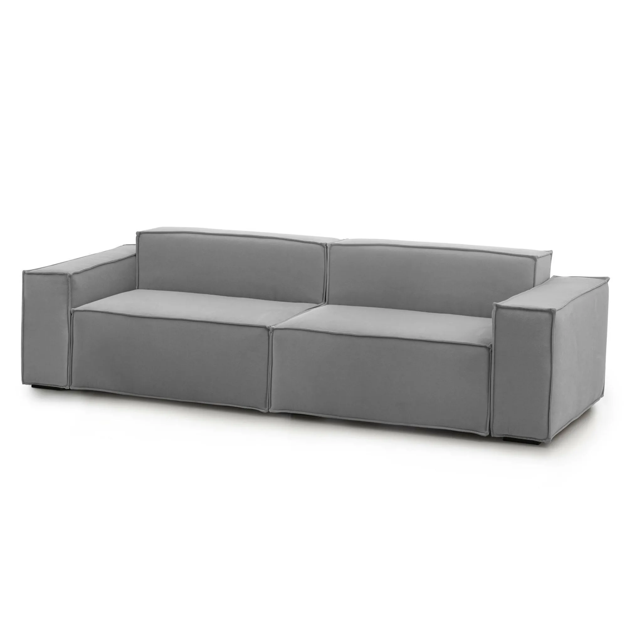 Divano fisso 3 posti Argo, Cm 260x95h70,<Dmora Flash Sale