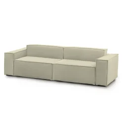 Divano fisso 3 posti Argo, Cm 260x95h70,<Dmora Store