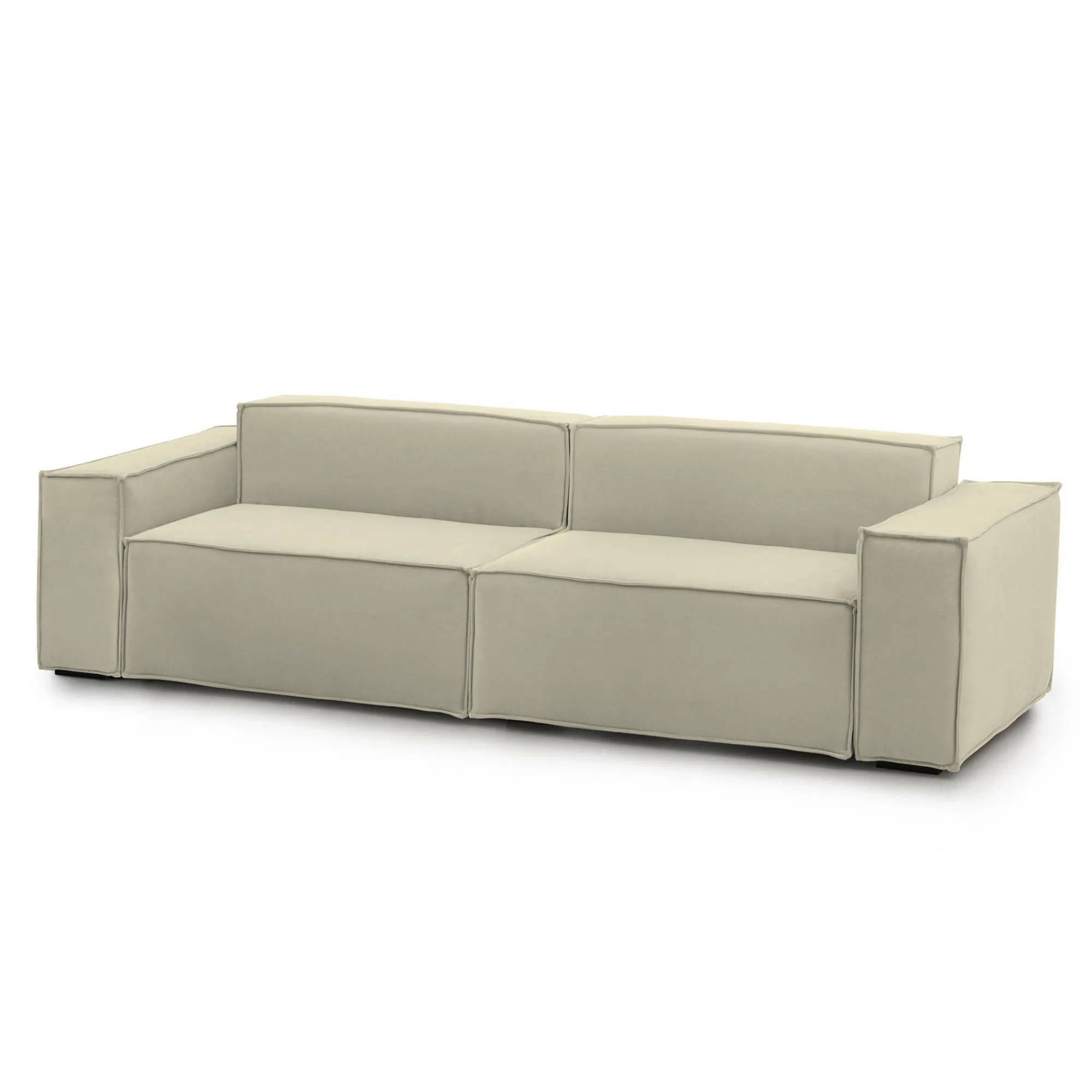 Divano fisso 3 posti Argo, Cm 260x95h70,<Dmora Store