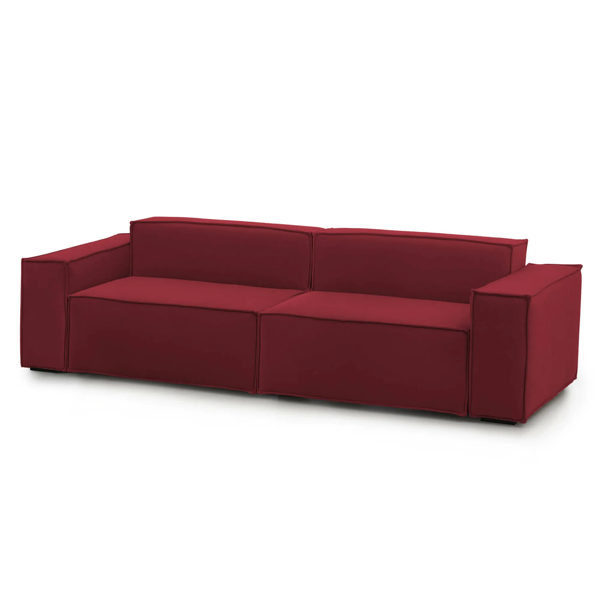 Divano fisso 3 posti Argo, Cm 260x95h70,<Dmora Flash Sale