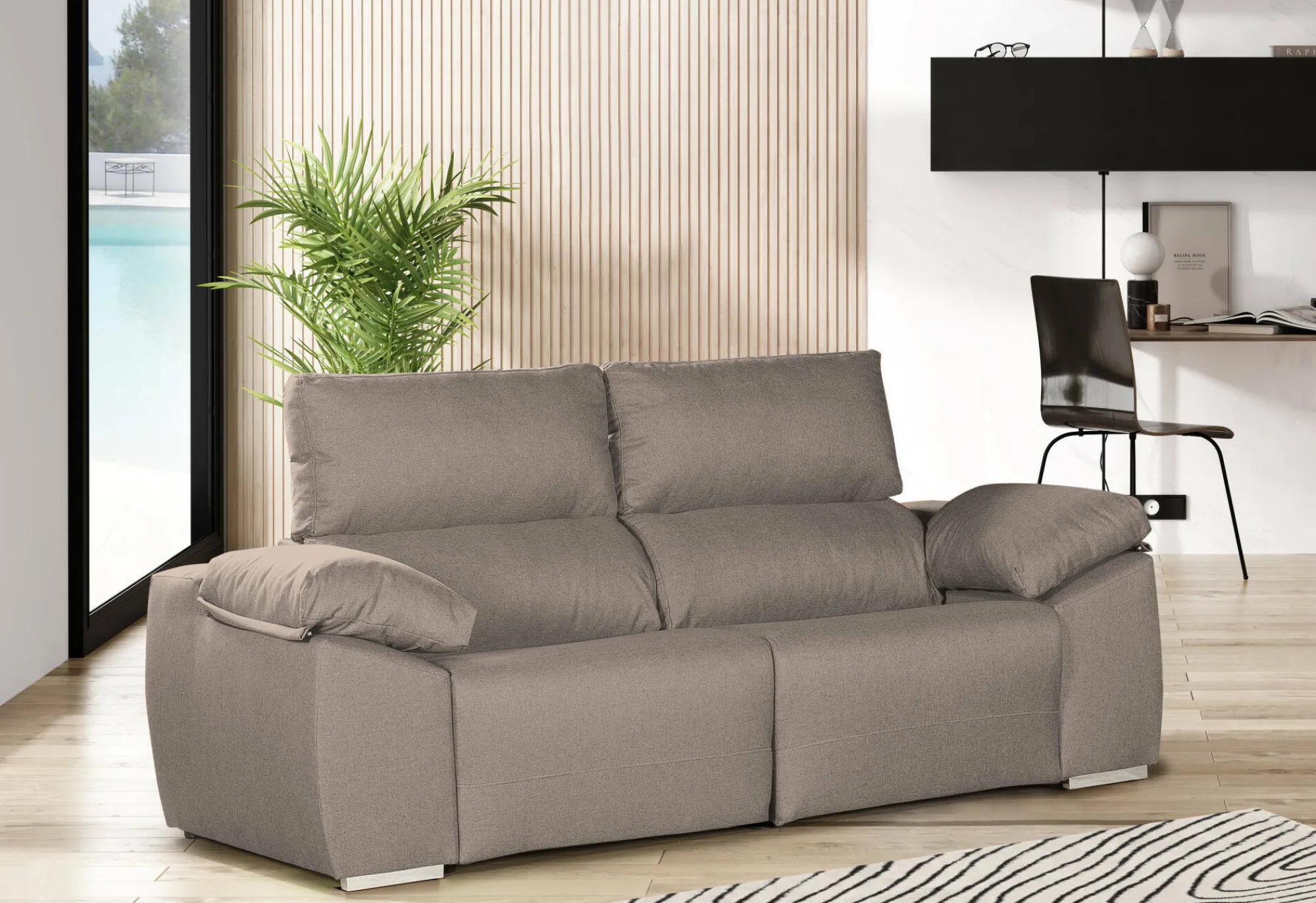 Divano fisso 2 posti Astrice, 160x100h100 cm,<Dmora Store