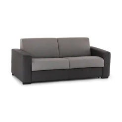 Divano fisso 3 posti Ayta, Cm 220x95h90, Grigio e Antracite<Dmora Online