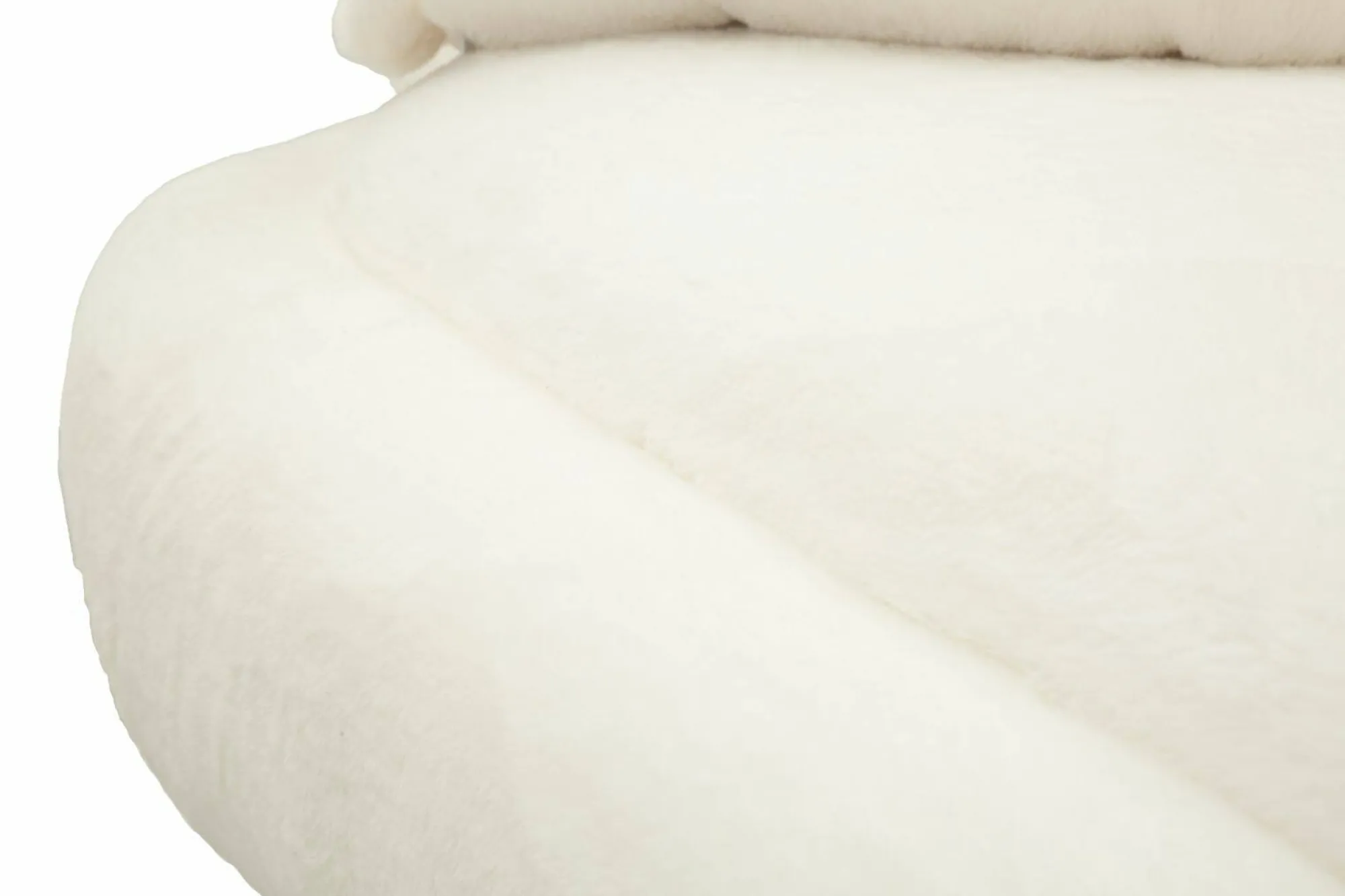 Divano fisso 2 posti Casier, 133x68 h69 cm, Bianco e Oro<Dmora Sale