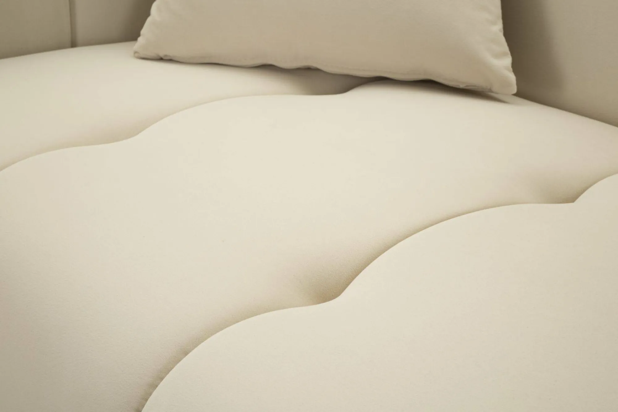 Divano fisso 2 posti Gandolfo, 81x155 h71 cm, Crema e Oro<Dmora Flash Sale
