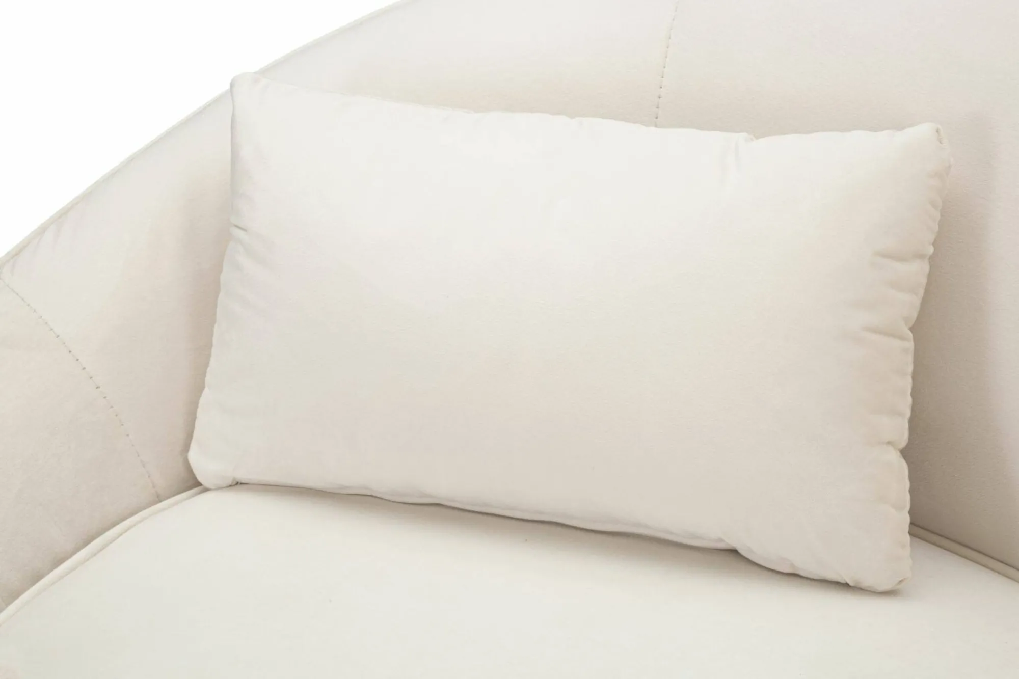 Divano fisso 2 posti Gupta, 148x84 h68 cm, Crema e Oro<Dmora Fashion