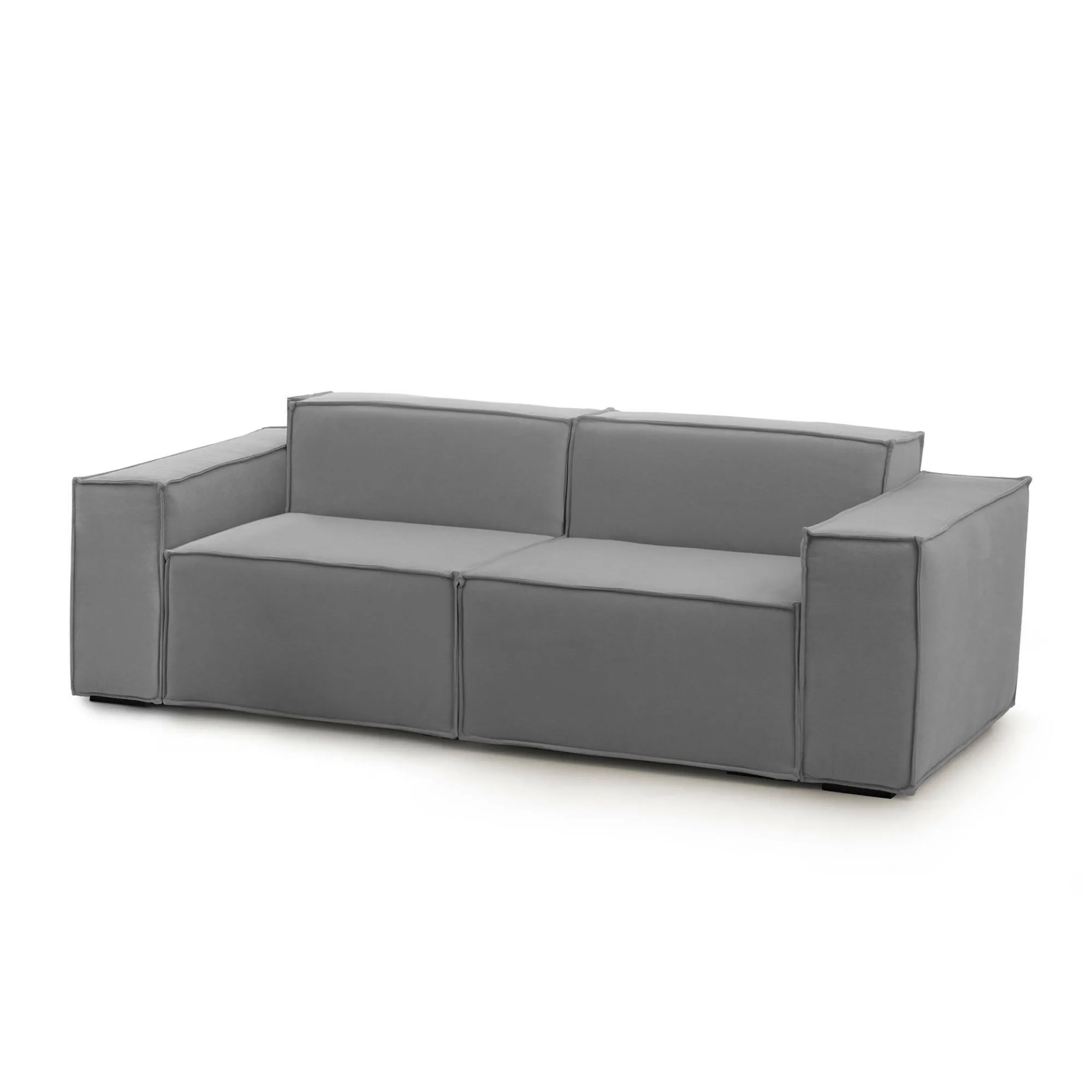 Divano fisso 2 posti Lepidolite, Cm 220x95h70,<Dmora Flash Sale