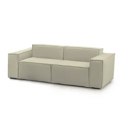 Divano fisso 2 posti Lepidolite, Cm 220x95h70,<Dmora Cheap