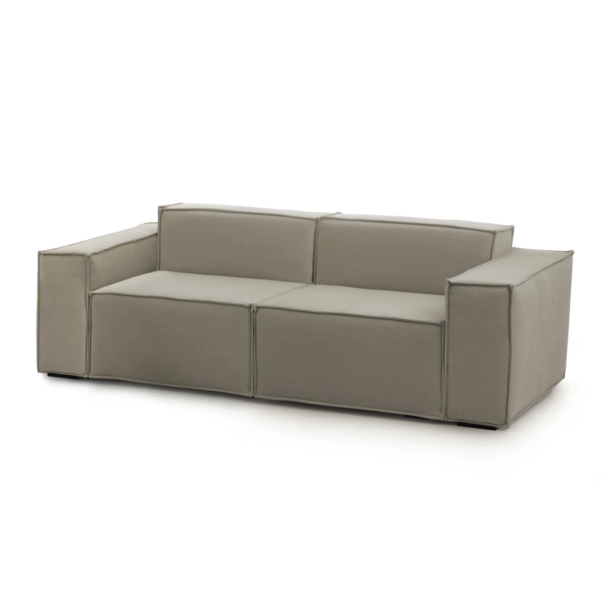 Divano fisso 2 posti Lepidolite, Cm 220x95h70,<Dmora Online
