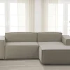 Divano fisso con penisola Amuleto, Cm 220x170h70,<Dmora Store