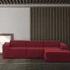Divano fisso con penisola Ananas, Cm 300x170h70,<Dmora Online