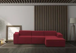 Divano fisso con penisola Ananas, Cm 300x170h70,<Dmora Online