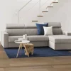 Divano fisso con penisola Angera, Cm 280x95h85,<Dmora Flash Sale