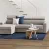 Divano fisso con penisola Akela, Cm 280x95h85,<Dmora Hot