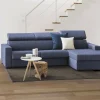 Divano fisso con penisola Ameno, Cm 280x95h85,<Dmora Online