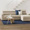 Divano fisso con penisola Ameno, Cm 280x95h85,<Dmora Discount