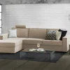 Divano fisso con penisola Anila, Cm 280x95h90,<Dmora Clearance