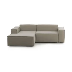 Divano fisso con penisola Alhoa, Cm 220x170h70,<Dmora Sale