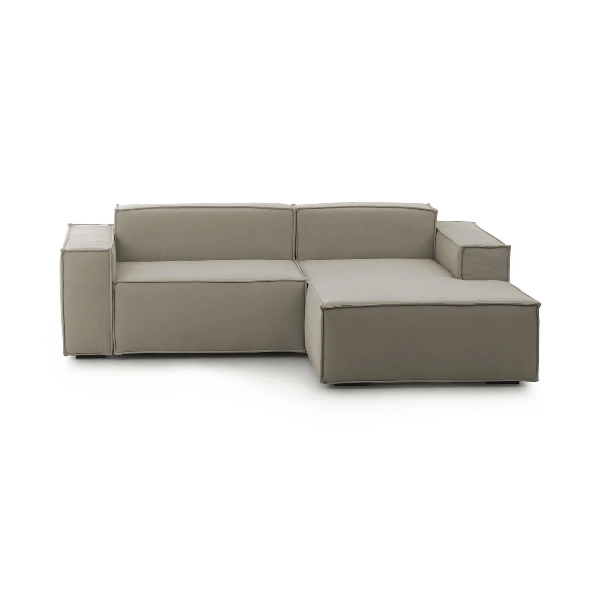 Divano fisso con penisola Ameli, Cm 240x170h70,<Dmora Sale