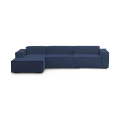 Divano fisso con penisola Atrillo, Cm 340x170h70,<Dmora Fashion