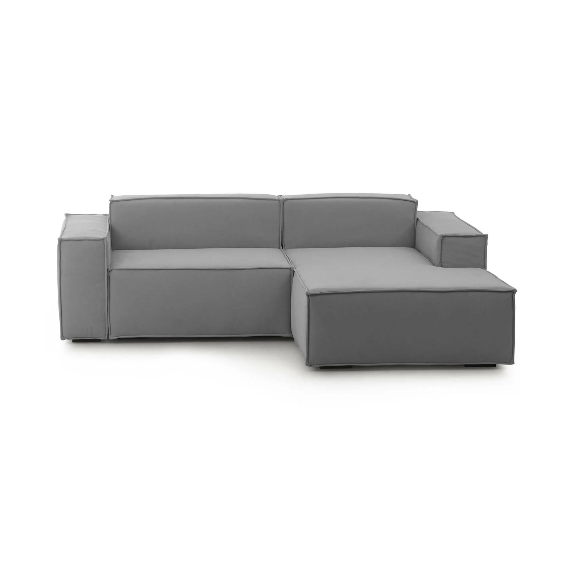Divano fisso con penisola Ameli, Cm 240x170h70,<Dmora Hot