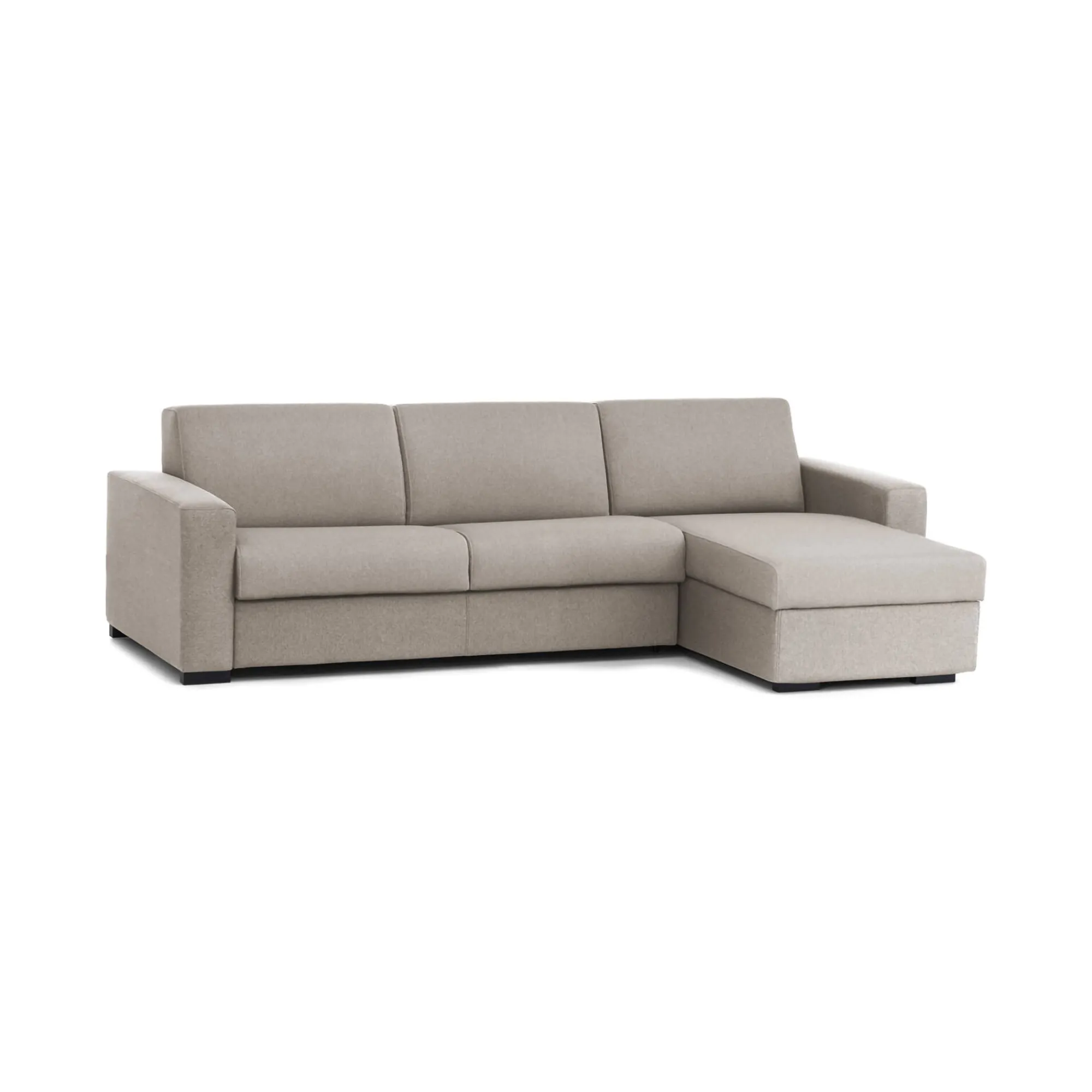 Divano fisso con penisola Atos, Cm 280x95h90,<Dmora Cheap