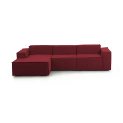 Divano fisso con penisola Alganibra, Cm 300x170h70,<Dmora Hot
