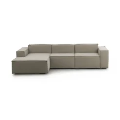 Divano fisso con penisola Alganibra, Cm 300x170h70,<Dmora Online