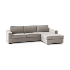 Divano fisso con penisola Ametrino, Cm 280x95h90,<Dmora Best