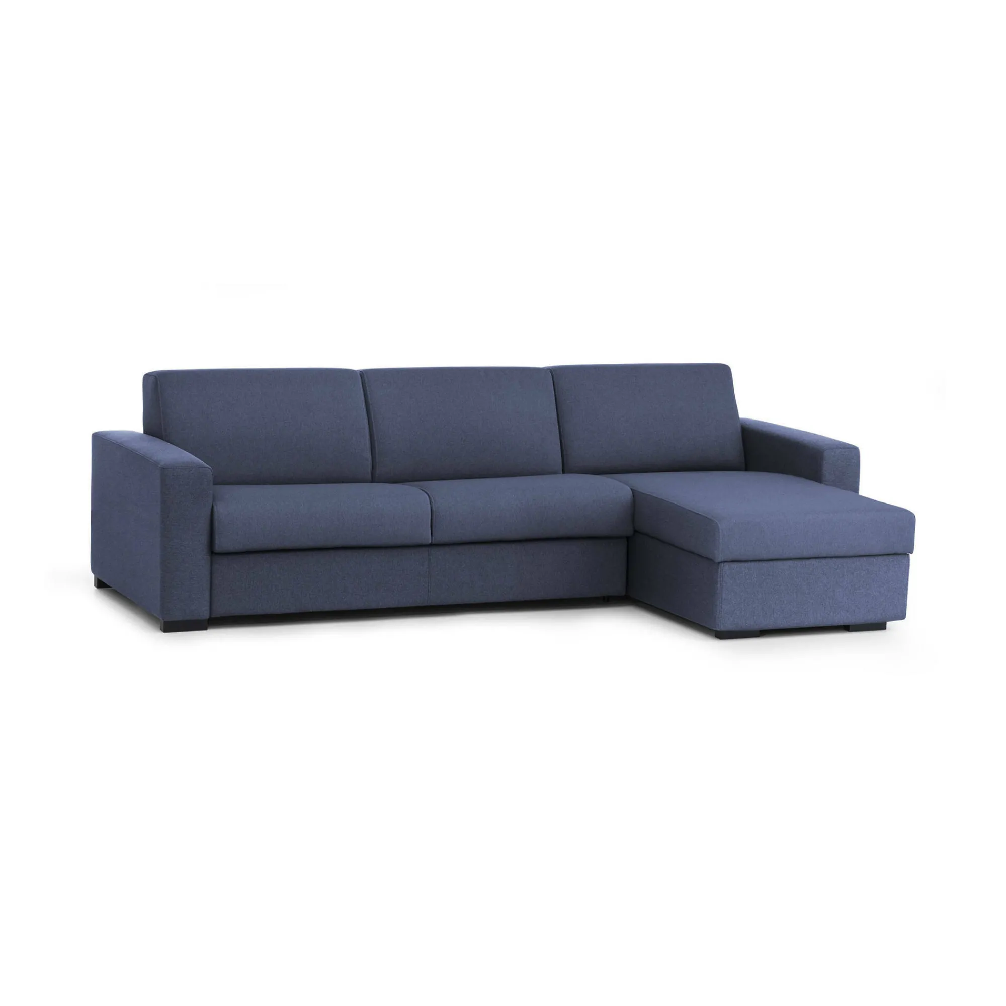 Divano fisso con penisola Azechiele, Cm 260x95h90,<Dmora Cheap