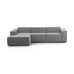 Divano fisso con penisola Alganibra, Cm 300x170h70,<Dmora Hot