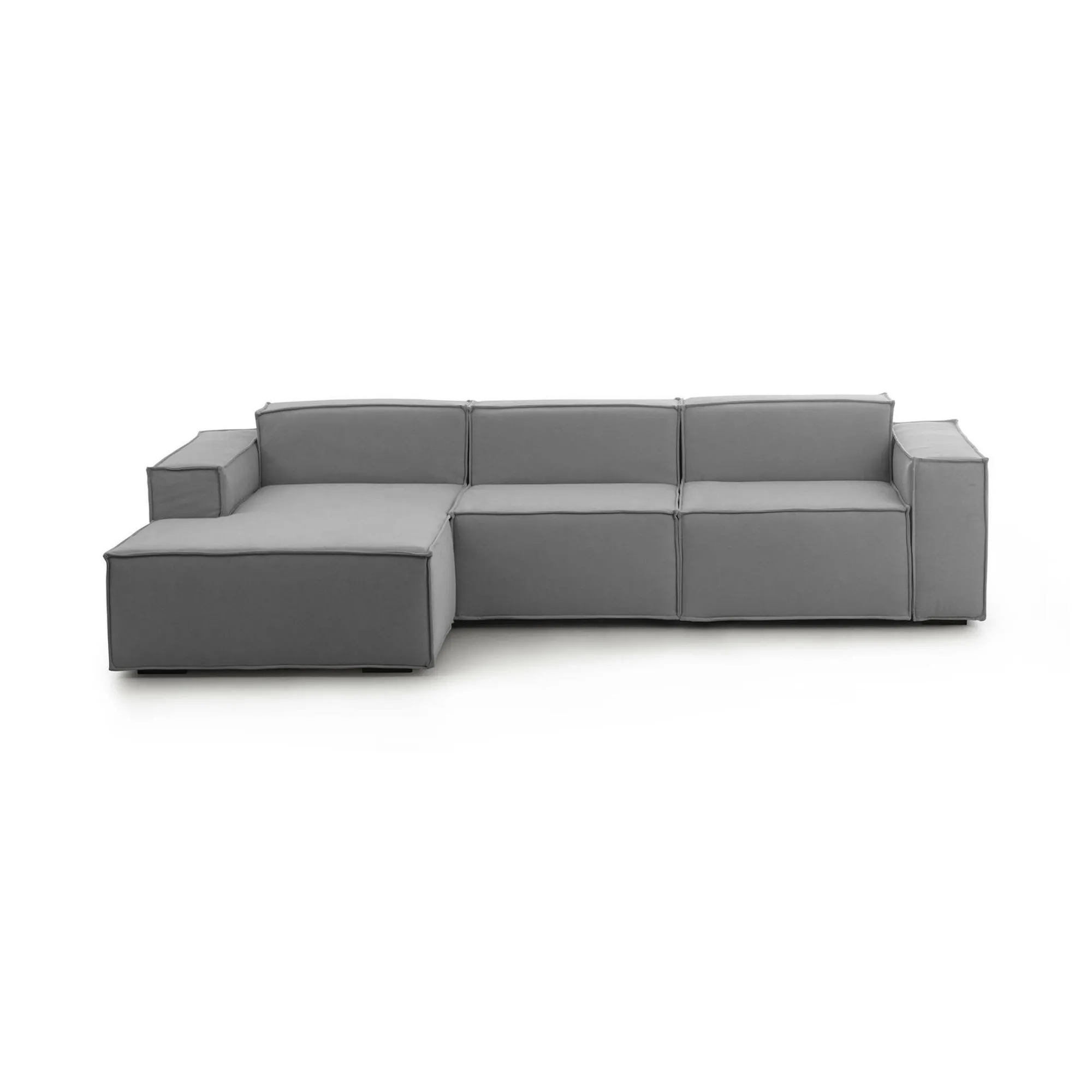 Divano fisso con penisola Alganibra, Cm 300x170h70,<Dmora Hot
