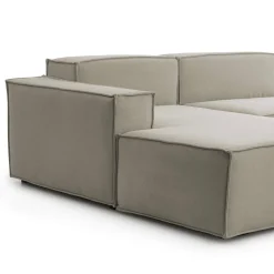 Divano fisso con penisola Assurte, Cm 240x170h70,<Dmora New