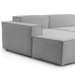 Divano fisso con penisola Atrillo, Cm 340x170h70,<Dmora Sale