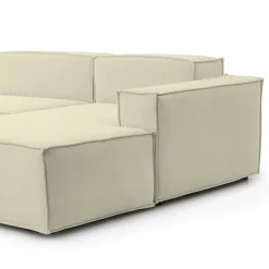 Divano fisso con penisola Ananas, Cm 300x170h70,<Dmora Discount