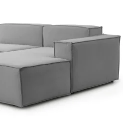 Divano fisso con penisola Ameli, Cm 240x170h70,<Dmora Hot