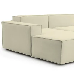 Divano fisso con penisola Assurte, Cm 240x170h70,<Dmora Store