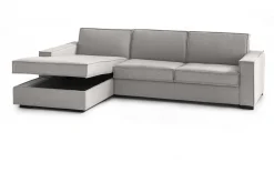 Divano fisso con penisola Anila, Cm 280x95h90,<Dmora Sale