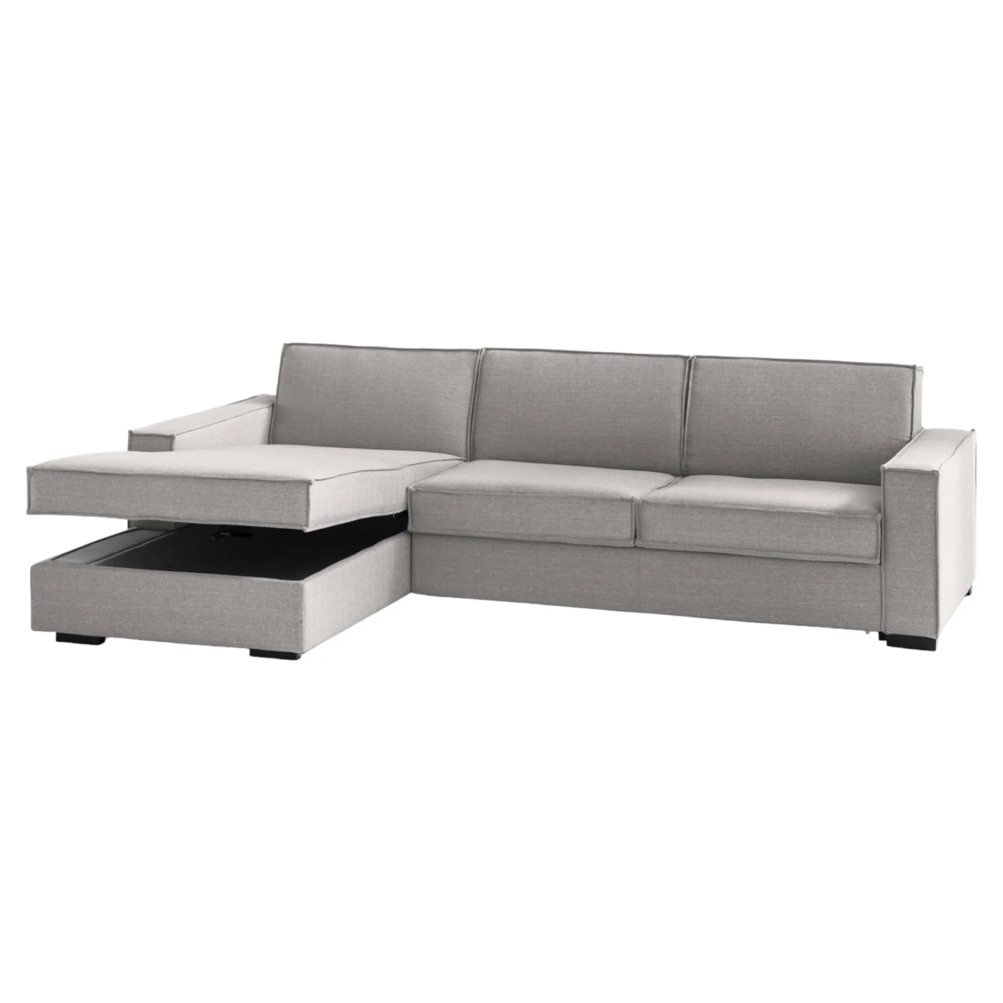 Divano fisso con penisola Sodalite, Cm 260x95h90,<Dmora Online
