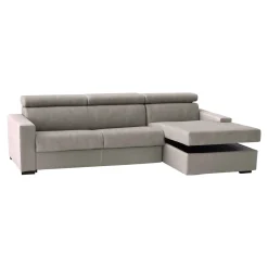 Divano fisso con penisola Angera, Cm 280x95h85,<Dmora Flash Sale