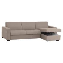 Divano fisso con penisola Atos, Cm 280x95h90,<Dmora Cheap
