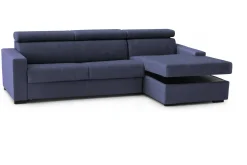 Divano fisso con penisola Angera, Cm 260x95h85,<Dmora Cheap