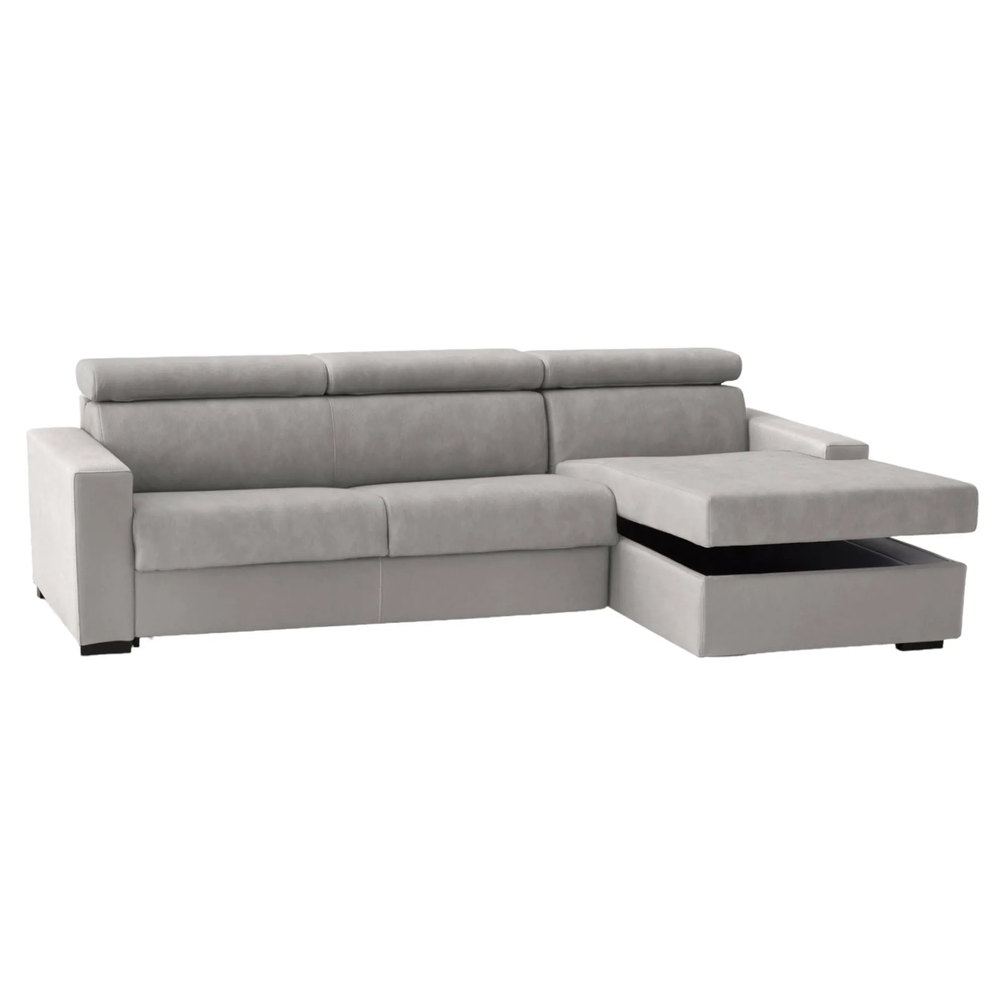 Divano fisso con penisola Ameno, Cm 280x95h85,<Dmora Flash Sale