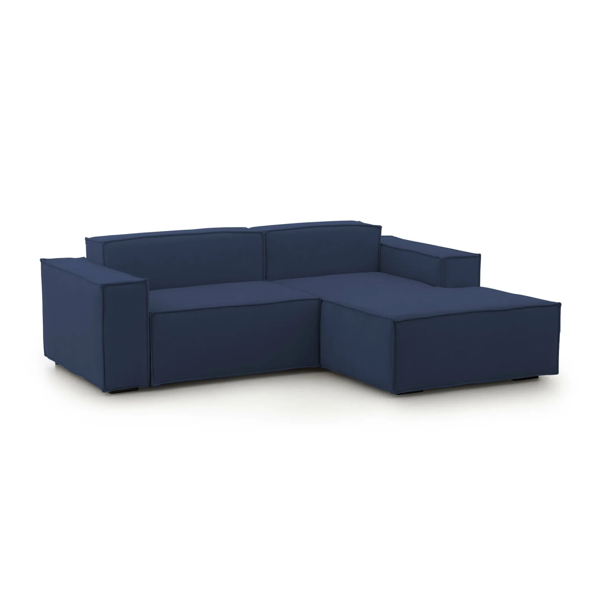 Divano fisso con penisola Amuleto, Cm 220x170h70,<Dmora Best Sale