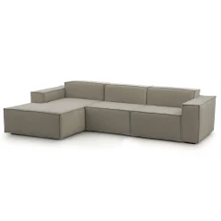 Divano fisso con penisola Alganibra, Cm 300x170h70,<Dmora Online