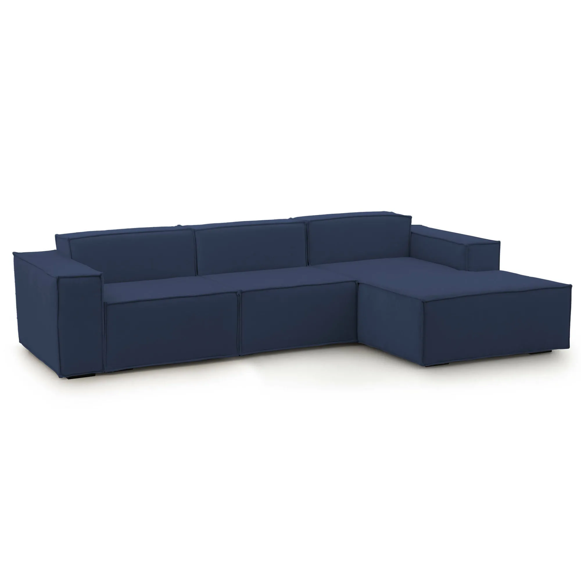 Divano fisso con penisola Ananas, Cm 300x170h70,<Dmora Sale