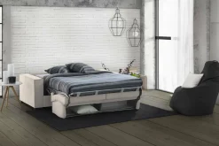 Divano letto 3 posti Adalberto, Cm 200x95h90,<Dmora Online