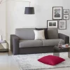 Divano letto 2 posti Akito, Cm 180x95h90, Grigio e Antracite<Dmora New