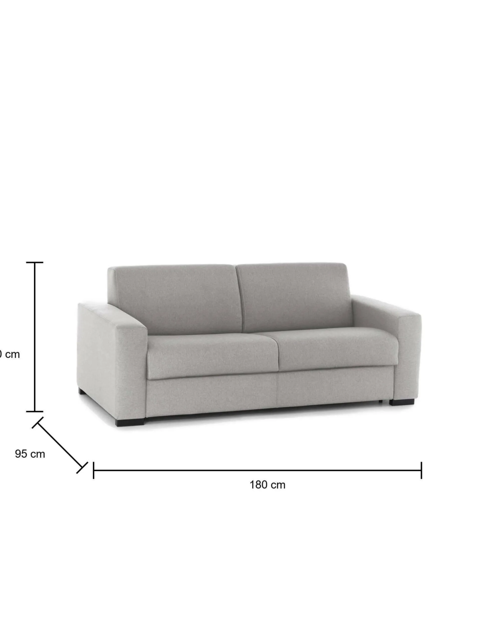 Divano letto 2 posti Akito, Cm 180x95h90,<Dmora Cheap